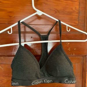 Calvin Klein Racerback Cotton Bra Size S